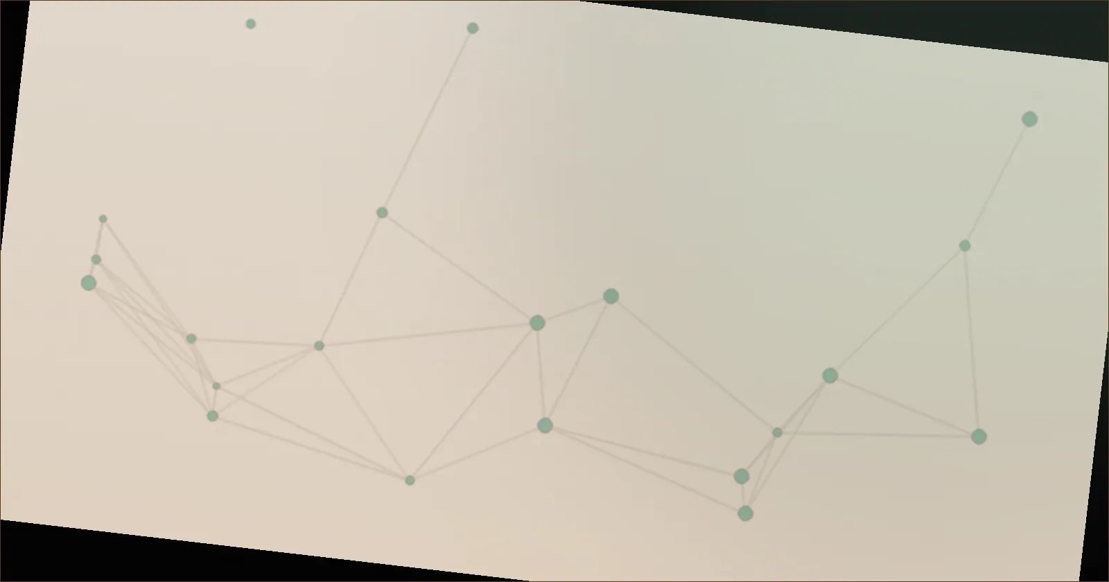 Warm brown constellation pattern suggesting costs adding up honestly