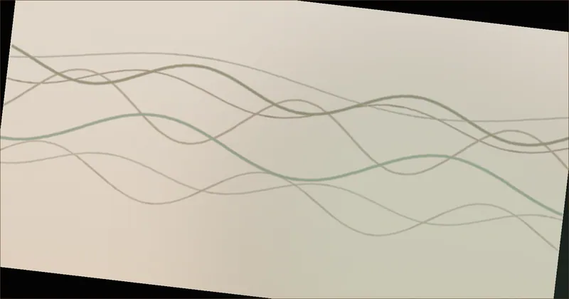 Deep green wave pattern suggesting flowing grain lines across a board