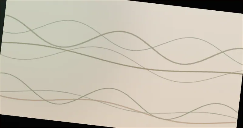 Deep green wave pattern suggesting sorted strips of fabric