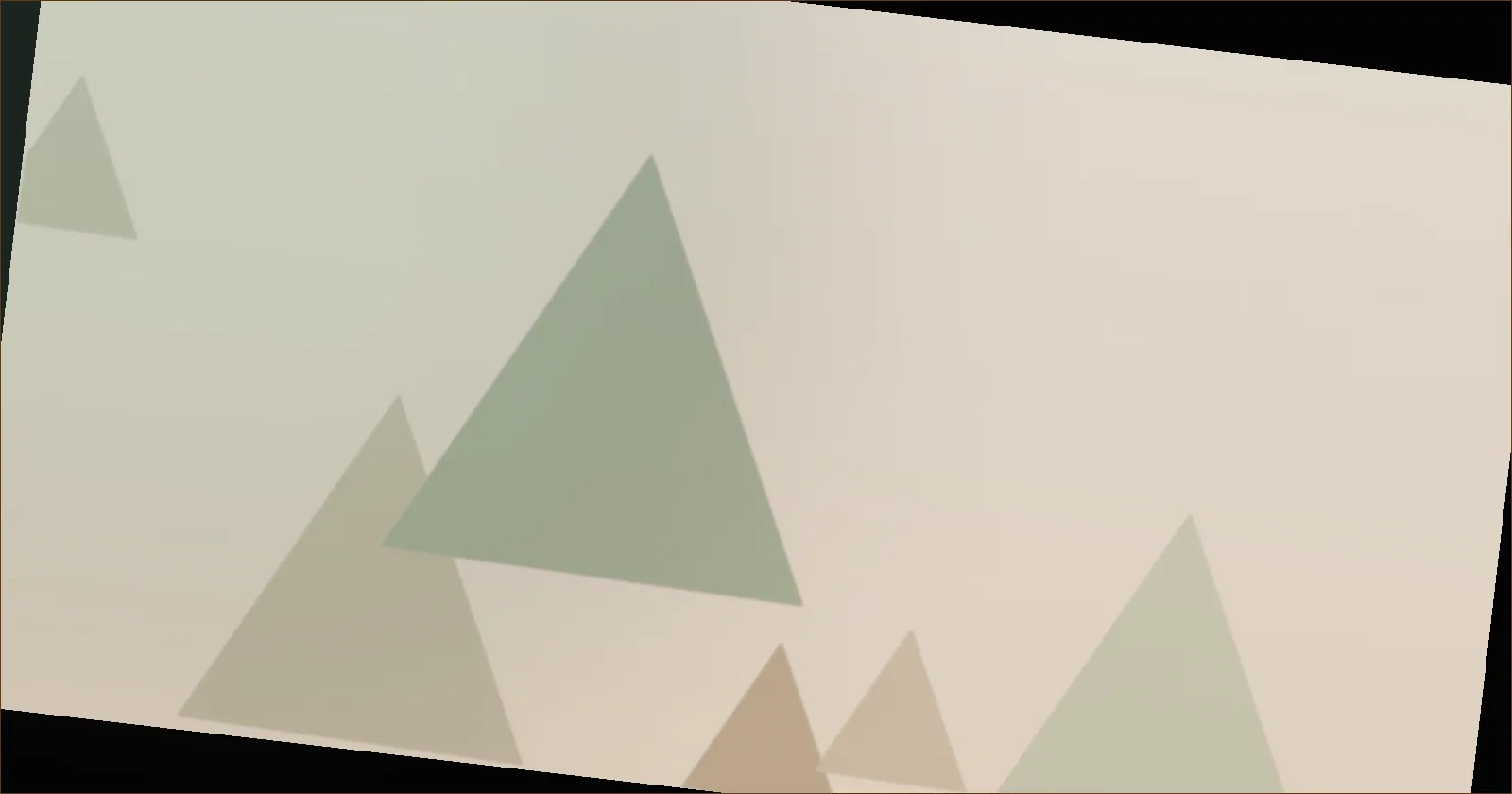 Deep green prism pattern suggesting a clear step highlighted among many